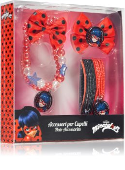 Miraculous Lady Bug Hair Accessories Set confezione regalo (per bambini)