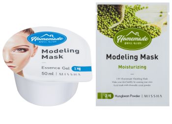 Missha Homemade Mungbean Powder mascarilla facial remodeladora con efecto hidratante