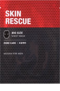 Missha For Men Skin Rescue máscara em película com efeito de limpeza para homens