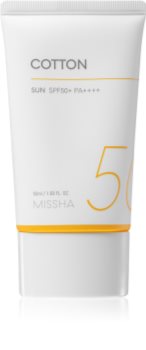 Missha All Around Safe Block Cotton Sun слънцезащитен крем SPF 50+ за чувствителна и алергична кожа