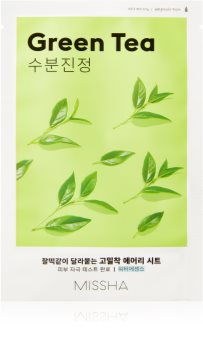 Missha Airy Fit Green Tea nyugtató hatású gézmaszk hidratáló hatással