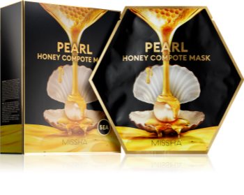 Missha Honey Compote Mask Pearl Brightening and Revitalising Sheet Mask 5 pcs