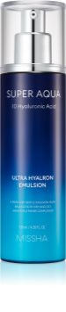 Missha Super Aqua 10 Hyaluronic Acid feuchtigkeitsspendende Emulsion für das Gesicht