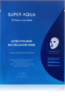 Missha Super Aqua 10 Hyaluronic Acid maschera in tessuto altamente idratante e nutriente