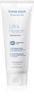 Missha Super Aqua 10 Hyaluronic Acid хидратиращ почистващ крем