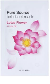 Missha Pure Source máscara em folha com efeito hidratante e calmante