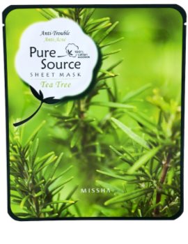 Missha Pure Source masca -efect calmant cu extract din arbore de ceai