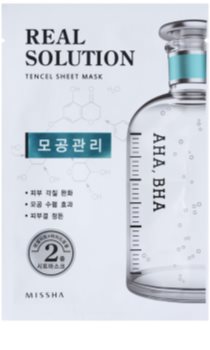 Missha Real Solution máscara em folha para redução de poros