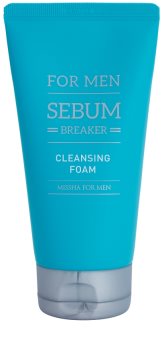 Missha For Men Sebum Breaker espuma exfoliante limpiadora para pieles grasas
