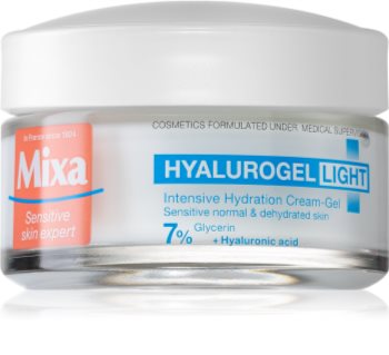 MIXA Hyalurogel Light Moisturizing Cream For Face with Hyaluronic Acid