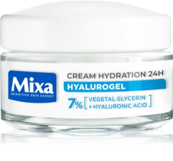 MIXA Hyalurogel Light hialuronsavval gazdagított intenzív hidratáló krém normál bőrre