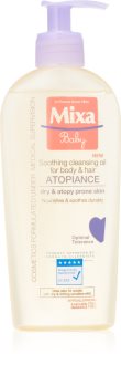 MIXA Atopiance huile nettoyante apaisante cheveux et peaux à tendance atopique