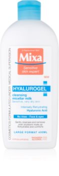 MIXA Hyalurogel lait nettoyant visage pour peaux sèches à très sèches