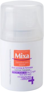 MIXA 24 HR Moisturising zpevňující protivráskový krém 45+