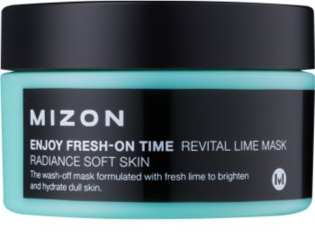 Mizon Enjoy Fresh-On Time ревитализираща маска със зелен лимон за отпусната кожа