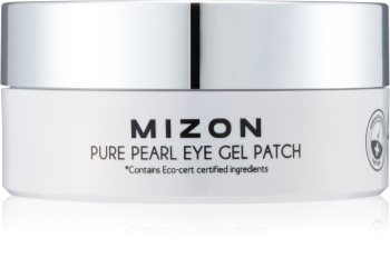 Mizon Pure Pearl Eye Gel Patch feuchtigkeitsspendende Gel-Maske für den Augenbereich gegen Schwellungen und Augenringe