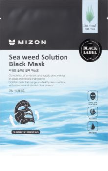 Mizon Black Solution Sea Weed vyživující plátýnková maska pro zpevnění pleti