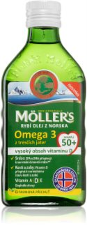 Möller’s Omega 3 50+ rybí olej výživový doplnok