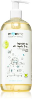 Momme Baby Natural Care tusfürdő gél és sampon 2 in 1 gyermekeknek