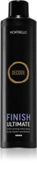 Montibello Decode Finish Ultimate Spray laque cheveux fixation extra forte anti-humidité