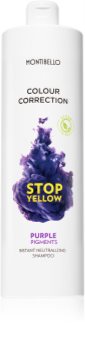 Montibello Colour Correction Stop Yellow Shampoo für aufgehelltes und blondes Haar neutralisiert gelbe Verfärbungen