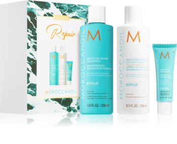 Moroccanoil Repair козметичен комплект (за увредена и химически третирана коса)