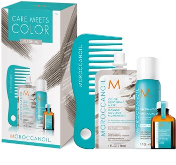 Moroccanoil Care Meets Color zestaw Platinum (do włosów blond i z balejażem)