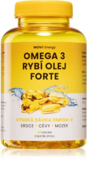 Movit Energy Omega 3 Rybí olej FORTE doplnok stravy na podporu zdravého videnia, nervového a kardiovaskulárneho systému