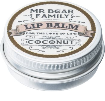 Mr Bear Family Coconut bálsamo labial para homens