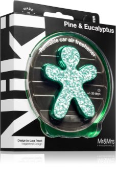 Mr & Mrs Fragrance Niki Fashion Pine & Eucalyptus désodorisant voiture rechargeable