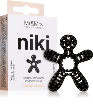Mr & Mrs Fragrance Niki Cedar Wood ambientador de coche para ventilación Recambio