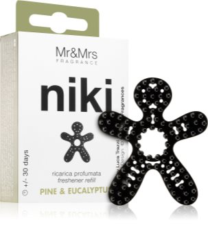 Mr & Mrs Fragrance Niki Pine & Eucalyptus auto luchtverfrisser Navulling