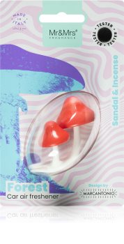 Mr & Mrs Fragrance Forest Sandal & Incense vôňa do auta (Red Mushroom)