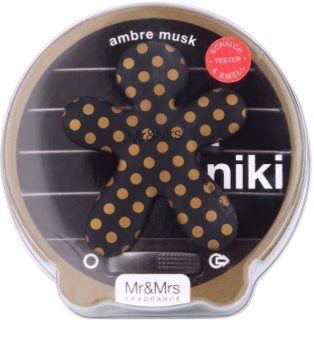 Mr & Mrs Fragrance Niki Ambre Musc vůně do auta plnitelná