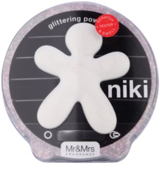 Mr & Mrs Fragrance Niki Glittering Powder ambientador de coche para ventilación recargable