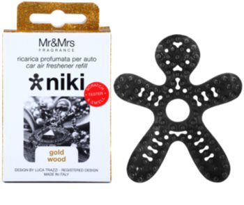 Mr & Mrs Fragrance Niki Gold Wood deodorante per auto ricarica