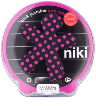 Mr & Mrs Fragrance Niki Pink Jasmine ambientador de coche para ventilación recargable