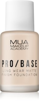MUA Makeup Academy Pro/Base дълготраен матиращ фон дьо тен