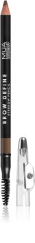 MUA Makeup Academy Brow Define tartós szemöldök ceruza kefével