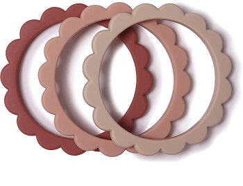 Mushie Flower Teething Bracelet chew toy