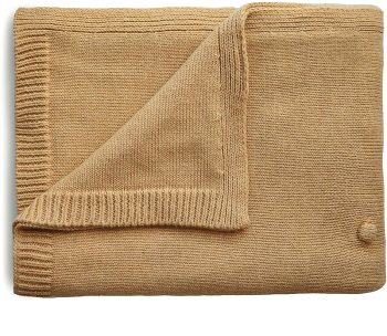 Mushie Knitted Pointelle Baby Blanket couverture tricotée pour enfant
