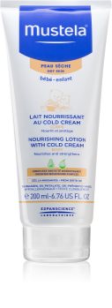 Mustela Bébé Soin lapte de corp contine emulsie Cold cream