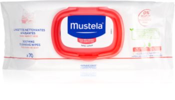 Mustela Bébé успокояващи почистващи кърпички за деца