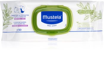 Mustela Bébé salviette detergenti umidificate per bambini con olio d'oliva