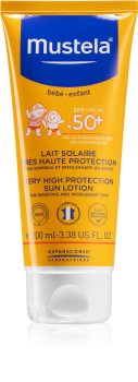 Mustela Bébé Vandfast solcreme lotion til børn SPF 50+