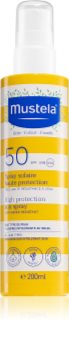 Mustela Family High Protection Sun Spray schützende Bräunungsmilch im Spray mit SPF 50+