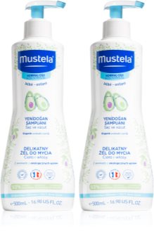 Mustela Bébé Gentle Cleansing Gel shampoo e gel detergente 2 in 1 per neonati