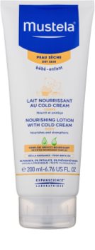 Mustela Bébé Soin Body lotion mit Anteilen von "Cold-Cream"
