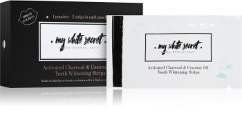 My White Secret Charcoal and Coconut Oil Zahnweißer-Streifen für die Zähne