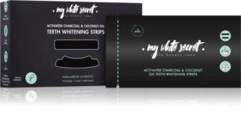 My White Secret Charcoal and Coconut Oil Whitening Strips voor Tanden